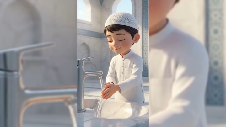 Wuzu Ki Khoobsurat Sunnat 💧🕌 | Islamic Reminder | Naat-E-Shariff #Shorts