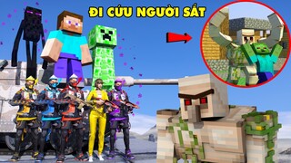 GTA 5 Giải Cứu Người Sắt IRON GOLEM Thoát Ra Khỏi Khu Quân Đội Cùng Đội COBRA Và Gia Đình Minecraft