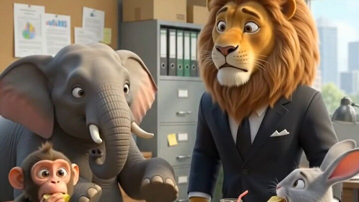 FREE FOOD?! 😱🍔 पूरा JUNGLE आ गया! 😂 | Animal Office Comedy #Shorts