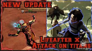 Lifeafter New Update | Lifeafter x Attack on titans 😍😍