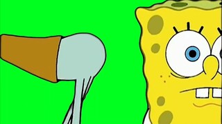 Squidward memamerkan sesuatu kepada SpongeBob