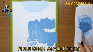 Acrylic Painting - Forest Creek