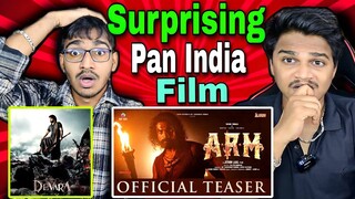 ARM Teaser & Ntr 30 First Look REACTION | Tovino Thomas |