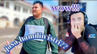 LOWONGAN KERJA JASA HAMILIN ISTRI 🤣|| video lucu terbaru || reaction meme tiktok lucu