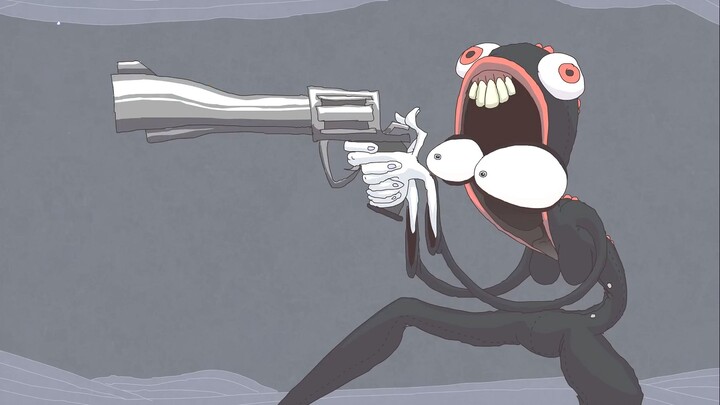 The boy is a monster, fighting against the sharpshooter in the arena