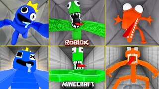 ROBLOX Rainbow Friends FINAL SCENE with ALL JUMPSCARES vs MINECRAFT
