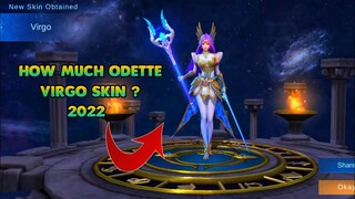 HOW MUCH DIAMONDS FOR ODETTE VIRGO ZODIAC SKIN ? || ODETTE ZODIAC SKIN SUMMON MOBILE LEGENDS