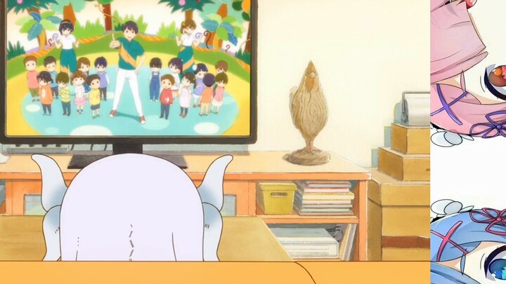 Kanna ran into Xiaolin's quilt!