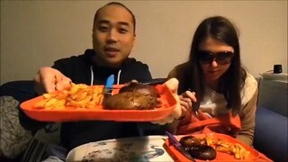 Asmr Eating Sounds - Portobello Steaks And Fries