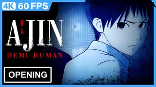 Ajin: Demi-human Opening | Creditless | CC [4K 60FPS AI Remastered]