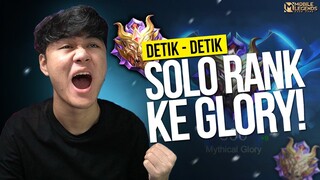 Detik-Detik Solo Ranked ke Glory Berhasil! Streamer Pertama 2023 Yang Berhasil - Mobile Legends