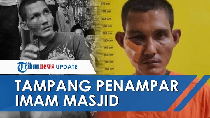 Tampang Pelaku Penampar Imam Masjid di Pekanbaru, Wajah Lebam Dihajar Massa seusai Aniaya Imam
