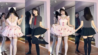 甜美学妹or制服学姐？双倍蝴蝶步～ʕ •ᴥ•ʔ