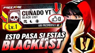 ESTO LES PASA A LAS CUENTAS QUE MANDAN A LA BLACK LIST POR SER SOSPECHOSAS DE USAR HACKS EN FREEFIRE