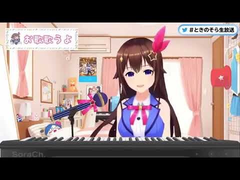 Tokino Sora falls. Cue Keyboard Cat.