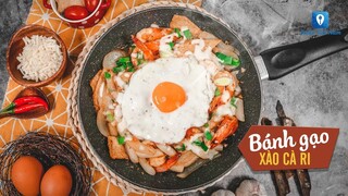 Hướng dẫn cách làm món BÁNH GẠO XÀO CÀ RI | Feedy TV