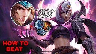 Benedetta vs Top Global Trash talking Zilong | How To Beat Fed Zilong | Mobile Legends