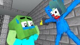 Monster School: Huggy Wuggy Is Not a Monster - Baby Zombie Sad Life | Minecraft Animation