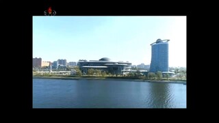 Ato comemorativo pelo aniversário da visita de KJU ao Complexo de Ciência e Tecnologia