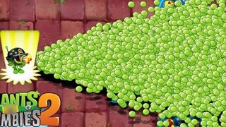 Thử thách khó PvZ 2 - 100 cây cấp 1 Vs 100 Zombie đầu xô tốc độ