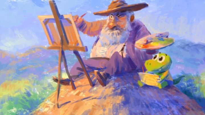 Painting Haystacks with Monet