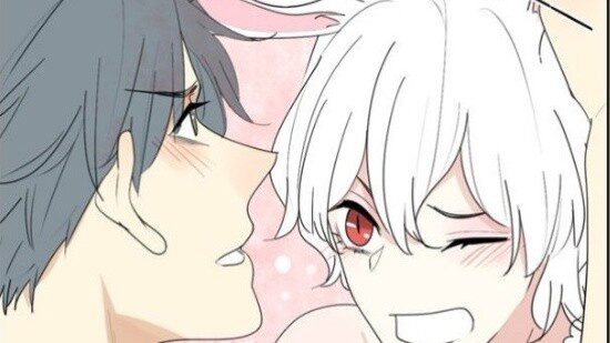 [Dubbing of short comic strip] The tail is so cute! I really want to pinch it! / When a cute little 