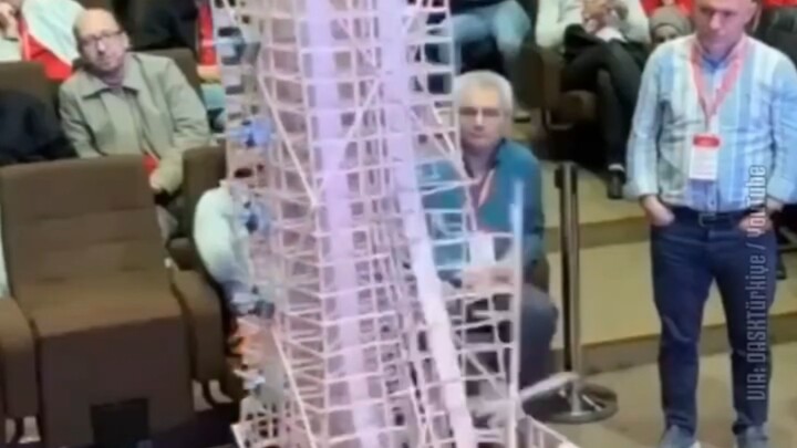 Cuộc thi xây dựng mô hình chống động đất của Thổ Nhĩ Kỳ nhằm kiểm tra khả năng chịu động đất của côn