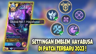 MASIH BINGUNG? INI SETTINGAN WAJIB EMBLEM HAYABUSA DI PATCH TERBARU ! Stenly Hayabusa Mobile Legends