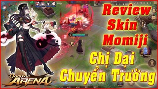 🌸Onmyoji Arena: Review Skin Momiji Chị Đại Chuyển Trường Cực Xynh Series: Tựu Trường