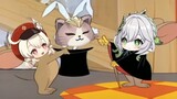 [Tom and Jerry/Genshin Impact Episode 12] Nasida membawa makanan kaleng ke rumah Theresa untuk berma