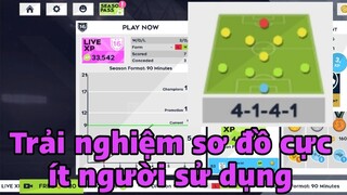 Chơi thử sơ đồ khá yếu và cực ít người dùng trong Dream League Soccer 2021