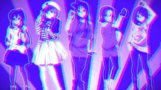 [AMV] A vaporwave-style mashup video of K-ON!