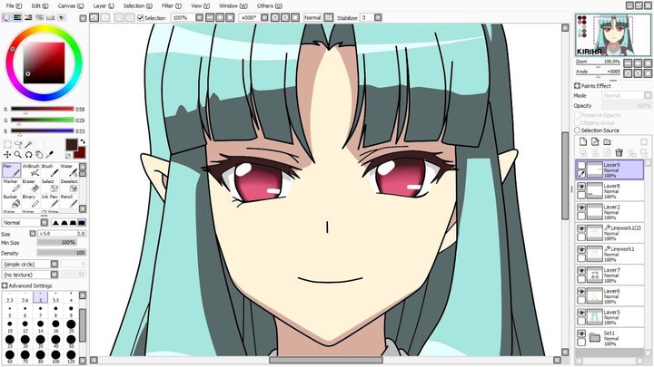 Menggambar KIRIHA - Tsugumomo (Anime Drawing) by OST ANIME ID