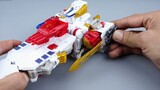 [Transformers change shape at any time] LG three changes to white lion! LG41 super warrior white lio