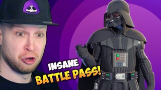 *NEW* DARTH VADER IS IN THE BATTLE PASS!? - Fortnite Battle Pass Reaction