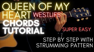 Westlife - Queen of My Heart Chords (Guitar Tutorial) for Acoustic Cover