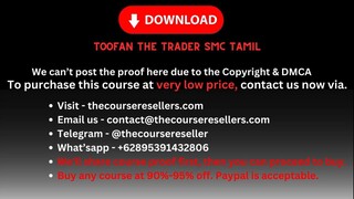 TOOFAN THE TRADER SMC TAMIL