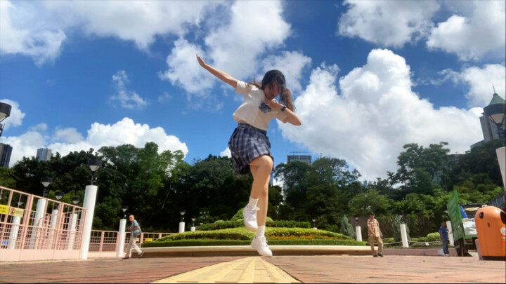 Danced "Gunjou" at Kowloon Park!!