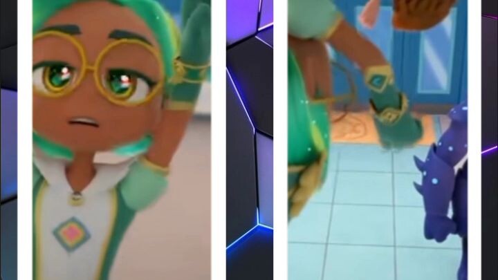 kakak dan adek purple & green