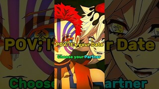 The Art of Choosing Your Partner in Demon Slayer #demonslayer#anime#edit