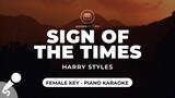 Sign Of The Times - Harry Styles (Female Key - Piano Karaoke)