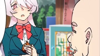 [Manga with audio and machine translation] When a beautiful girl has a pocket watch that can stop ti