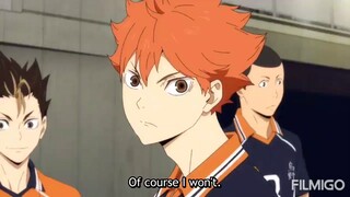 Haikyuu! S4 Ep11 as always KageHina ,Sugawara being cute senpai 😆