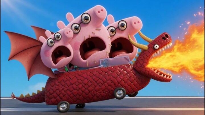 Peppa Pig，但被AI毁了 😂