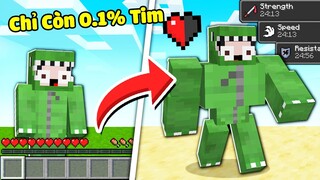 Minecraft Bedwars, Nhưng Đạt 0.1% Máu Bạn Nhận Được Siêu Sức Mạnh Hacker 1 Hit Troll Noob Team