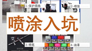 【GK涂装】白模GK喷涂入坑都需要什么？算算价格