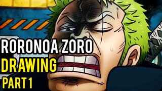 Drawing Roronoa Zoro Egghead [onepiece] Part 1