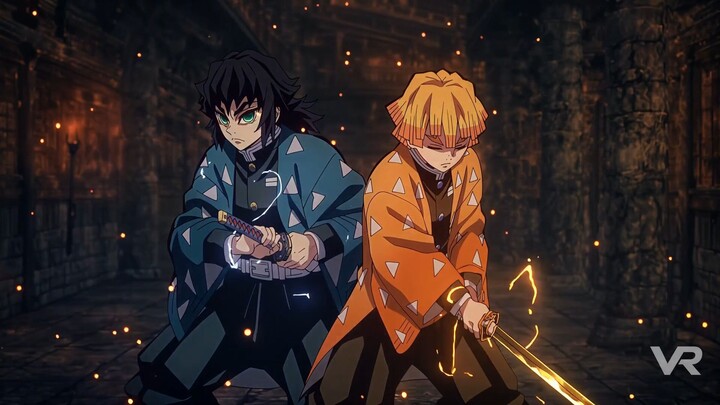 Lightning Breathing in tandem: Kōjaku and Giyū Tomioka vs. Muzan Kibutsuji (in a parallel universe)