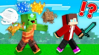 Elemental Speedrunner VS Hunter in Minecraft! - Maizen JJ and Mikey
