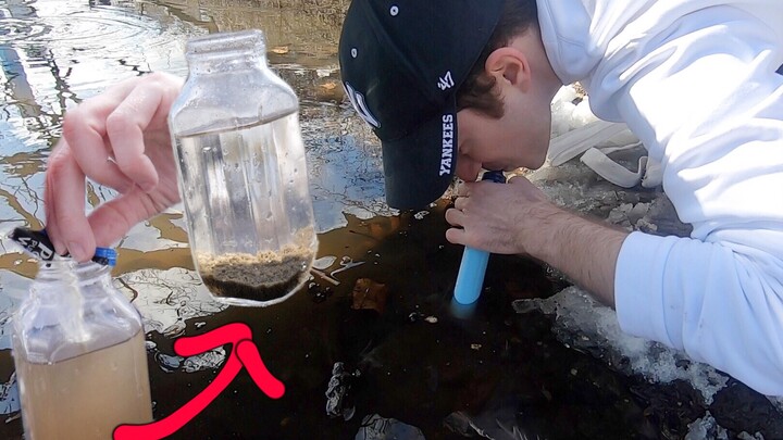 Can you drink pond sewage directly? How amazing is the American water purification device?